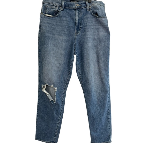 Lucky Brand High Rise Mom Jeans Drew Distressed Size 8/ 29 - Picture 3 of 12